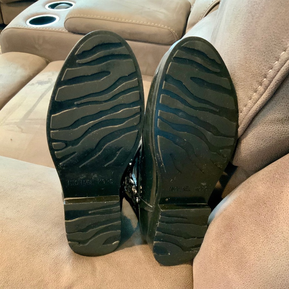 Michael Kors Tall Rainboots / Black / Sz 7 - Picture 3 of 6